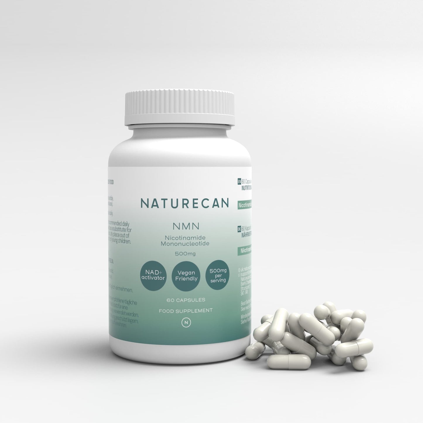 NMN Supplement | 60 Kapseln | 99% Reinheit | NAD+