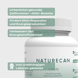 NMN Supplement | Laborgeprüft | 99% Reinheit | NAD+