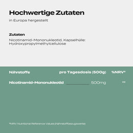 NMN Supplement | Laborgeprüft | 99% Reinheit | NAD+